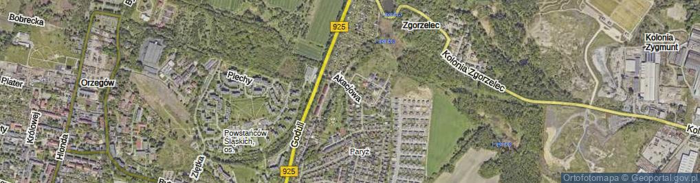 Zdjęcie satelitarne Akacjowa ul.